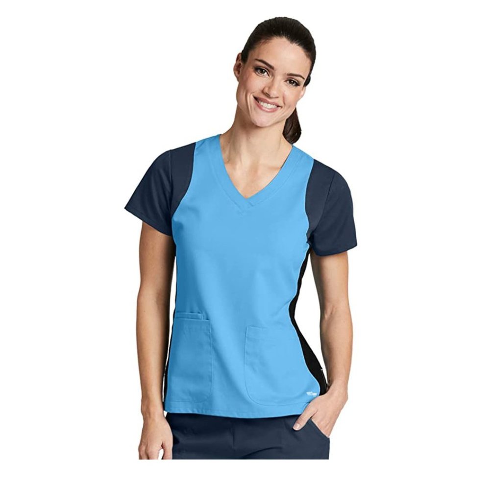 Grey's Anatomy Active Tricolor V-Neck Top